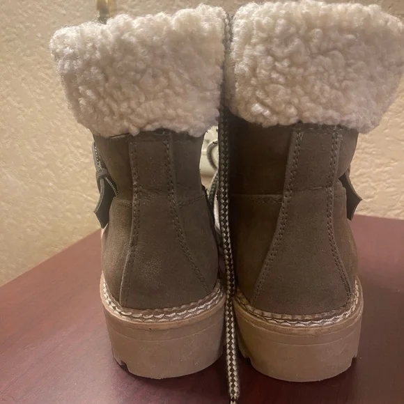 Universal Thread Brown Combat Boots with Rugged Sole - Picture 8 of 9